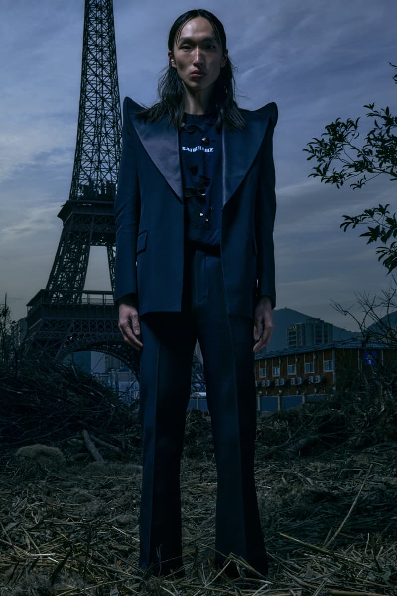 SANKUANZ FW21 Collection Lookbook Paris Fashion Week Fall Winter 2021 Shangguan Zhe Chinese Eiffel Tower