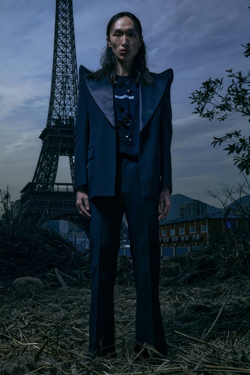 SANKUANZ FW21 Collection Lookbook Paris Fashion Week Fall Winter 2021 Shangguan Zhe Chinese Eiffel Tower 