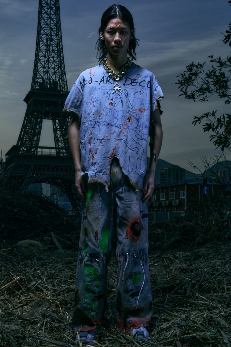 SANKUANZ FW21 Collection Lookbook Paris Fashion Week Fall Winter 2021 Shangguan Zhe Chinese Eiffel Tower 