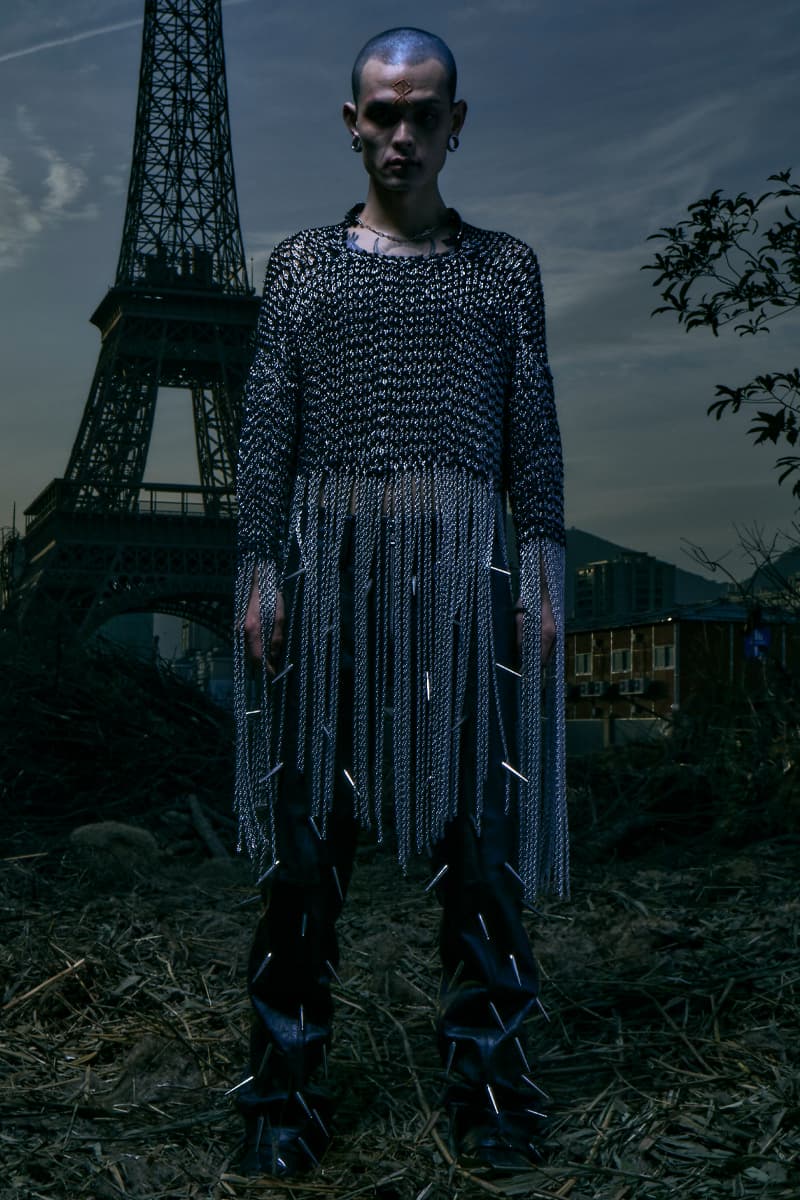 SANKUANZ FW21 Collection Lookbook Paris Fashion Week Fall Winter 2021 Shangguan Zhe Chinese Eiffel Tower 