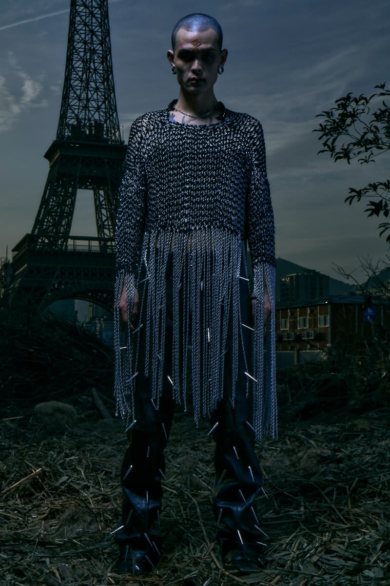 SANKUANZ FW21 Collection Lookbook Paris Fashion Week Fall Winter 2021 Shangguan Zhe Chinese Eiffel Tower