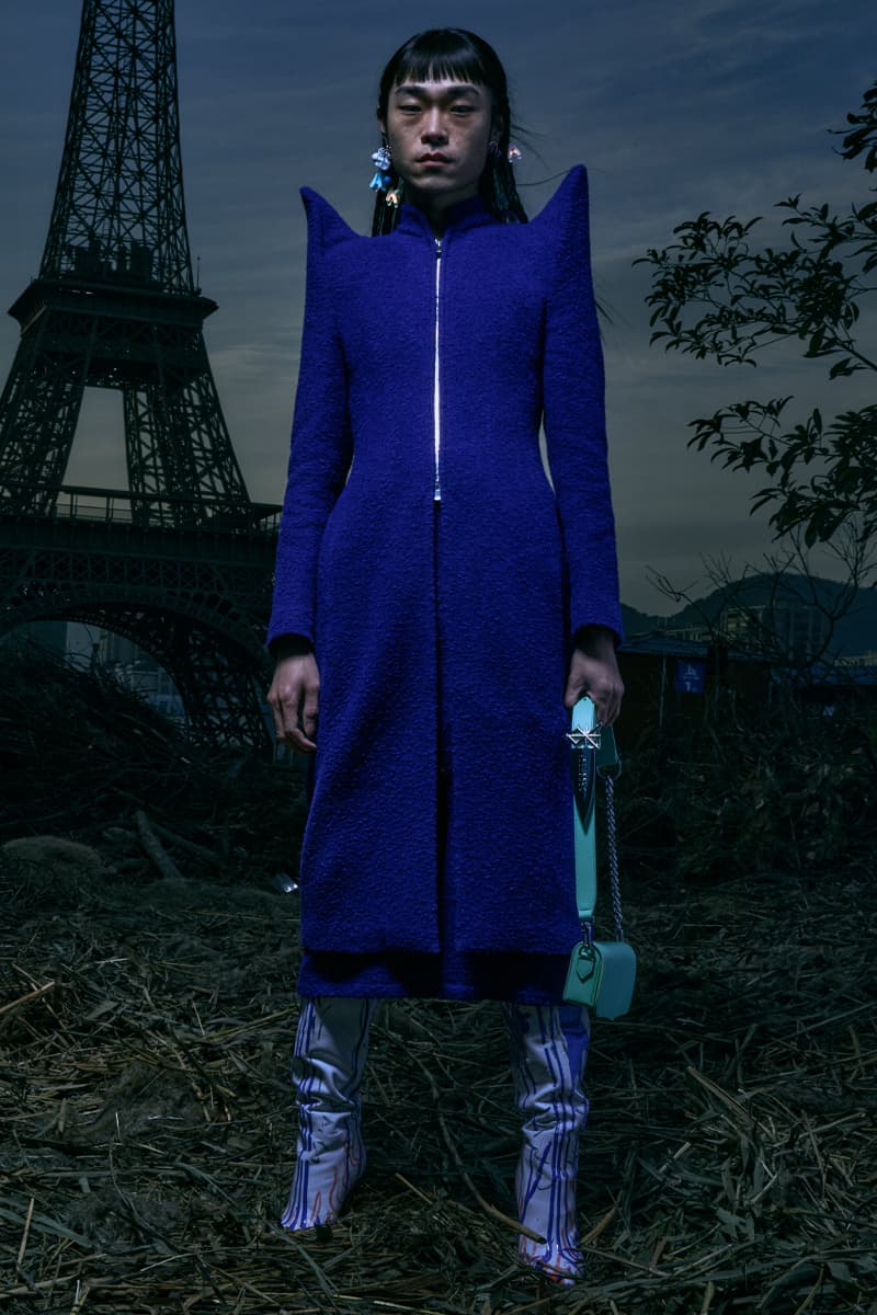 SANKUANZ FW21 Collection Lookbook Paris Fashion Week Fall Winter 2021 Shangguan Zhe Chinese Eiffel Tower 