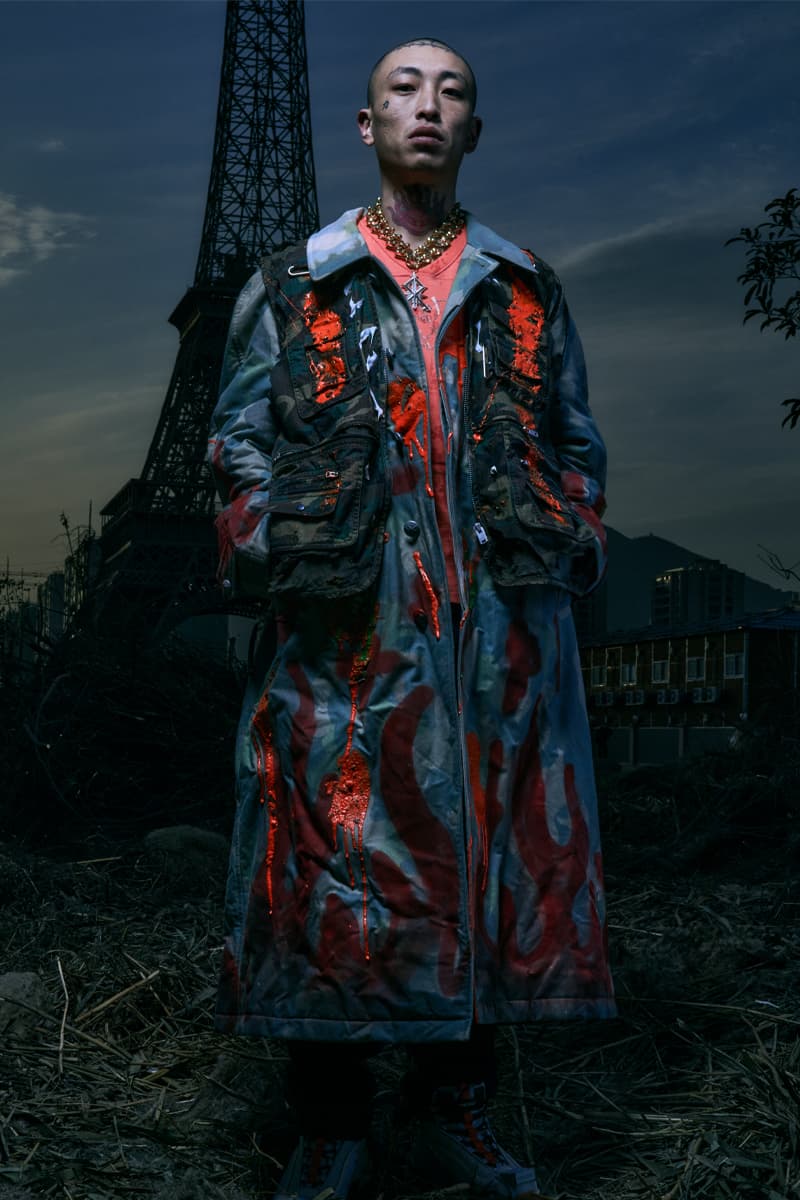 SANKUANZ FW21 Collection Lookbook Paris Fashion Week Fall Winter 2021 Shangguan Zhe Chinese Eiffel Tower