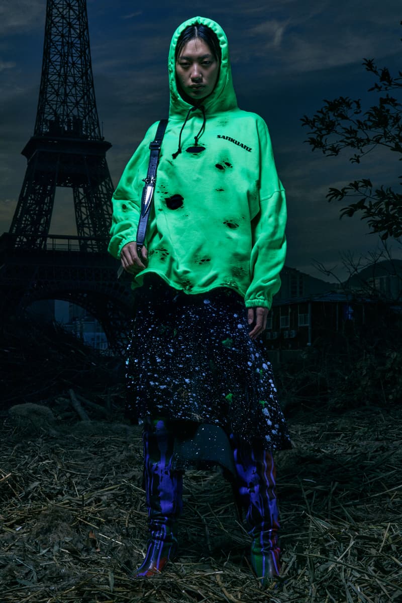 SANKUANZ FW21 Collection Lookbook Paris Fashion Week Fall Winter 2021 Shangguan Zhe Chinese Eiffel Tower 