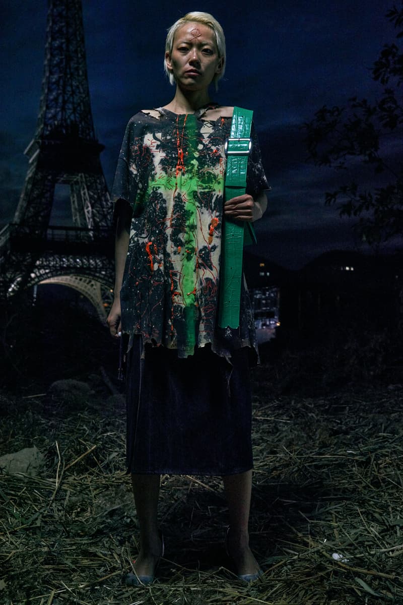 SANKUANZ FW21 Collection Lookbook Paris Fashion Week Fall Winter 2021 Shangguan Zhe Chinese Eiffel Tower 