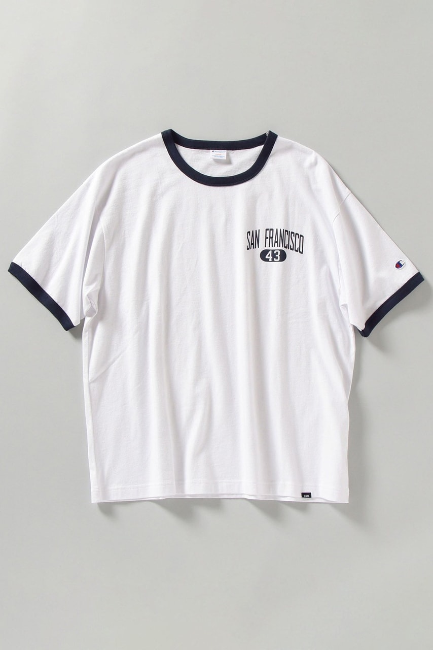 SHIPS x Champion SS21 Exclusive Shirts, Pants sweater football tee japan spring summer 2021 reverse weave vintage sportswear graphic retailer store website reverse weave pants