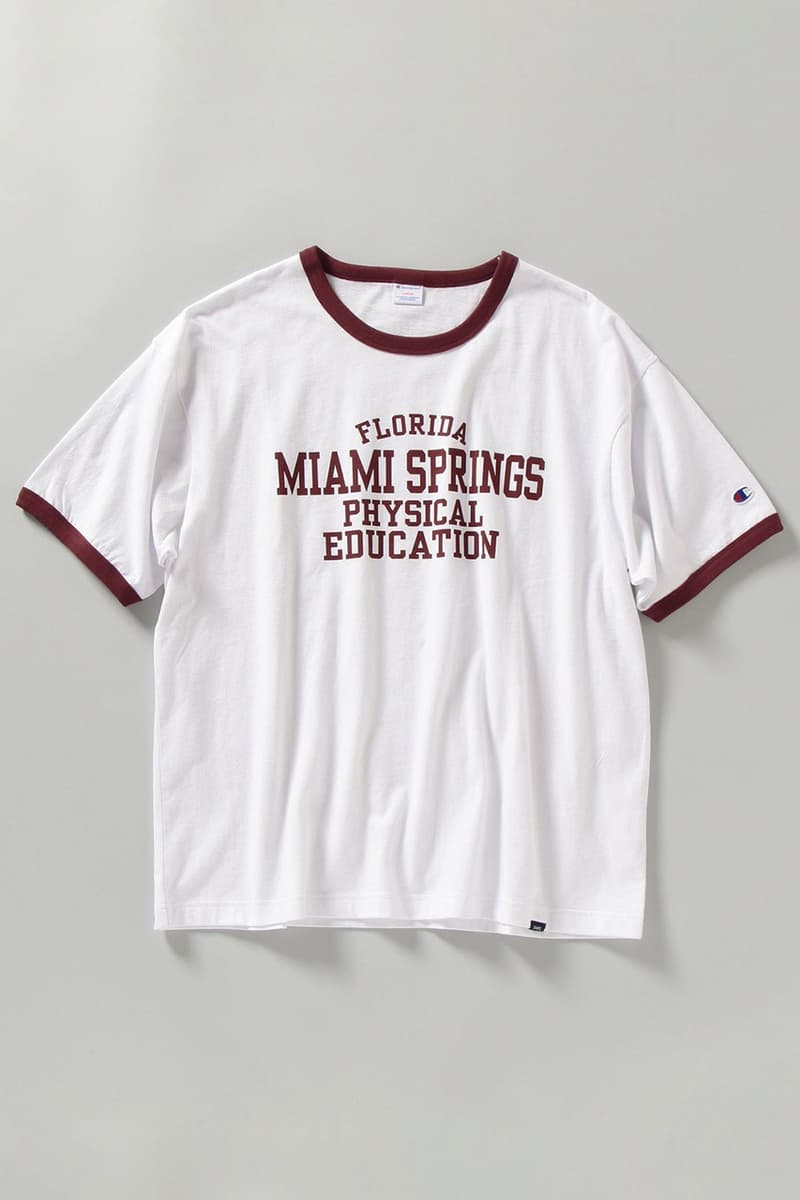 SHIPS x Champion SS21 Exclusive Shirts, Pants sweater football tee japan spring summer 2021 reverse weave vintage sportswear graphic retailer store website reverse weave pants