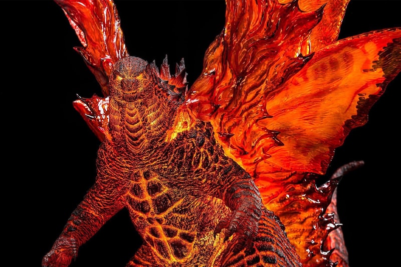 spiral studio burning godzilla king of the monsters deluxe edition model statue display toys collectibles 