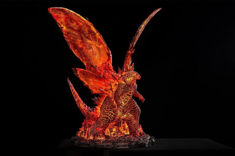 spiral studio burning godzilla king of the monsters deluxe edition model statue display toys collectibles 