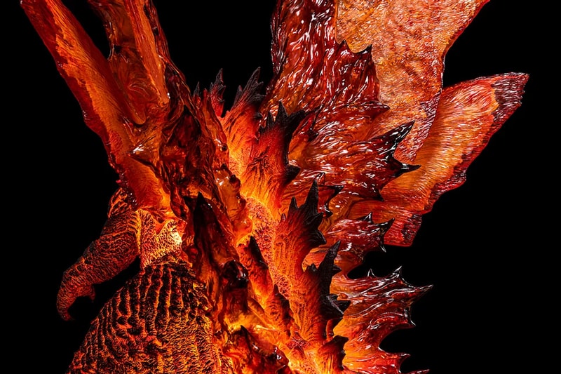 spiral studio burning godzilla king of the monsters deluxe edition model statue display toys collectibles 
