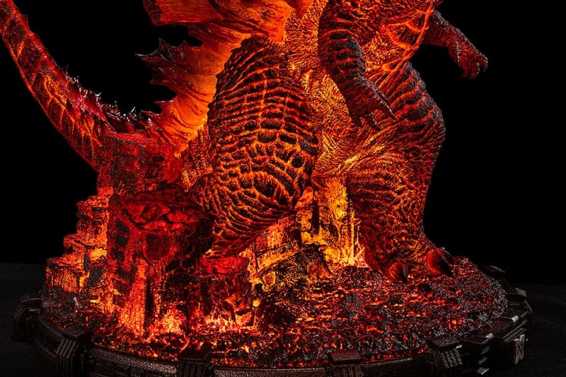 spiral studio burning godzilla king of the monsters deluxe edition model statue display toys collectibles 