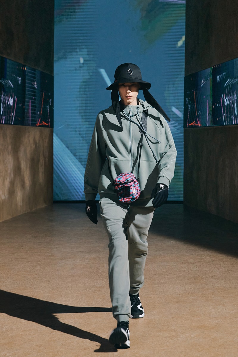 spyder fall winter 2021 collection sports milan fashion week graphic lines new era