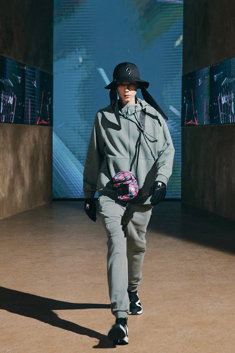 spyder fall winter 2021 collection sports milan fashion week graphic lines new era