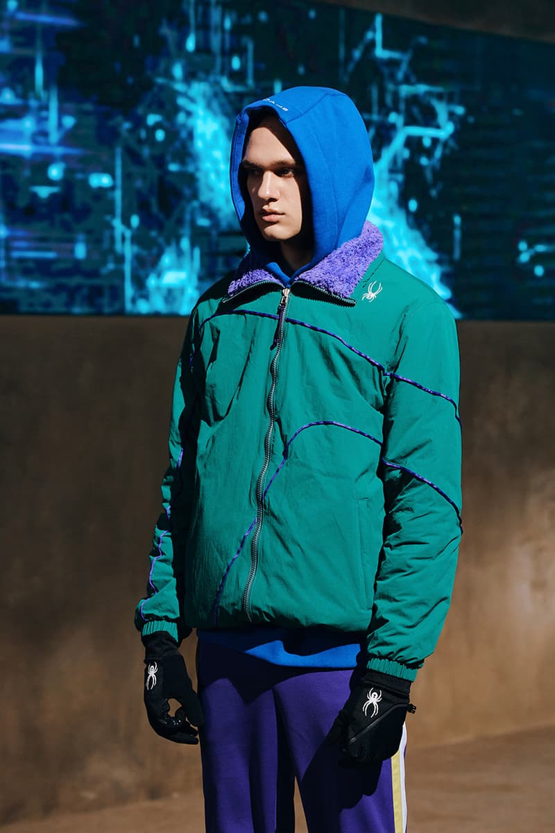 spyder fall winter 2021 collection sports milan fashion week graphic lines new era