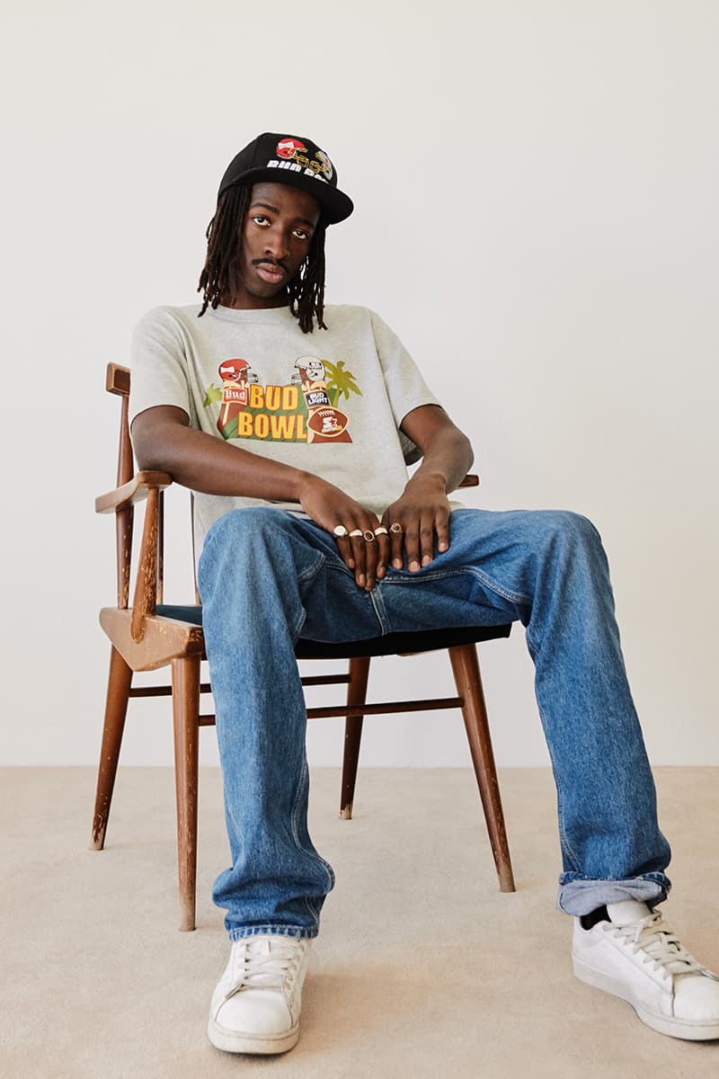 STARTER Brings Back the Budweiser "Bud Bowl" in 50th Anniversary Capsule Beer King of Beers capsule fashion lookbooks
