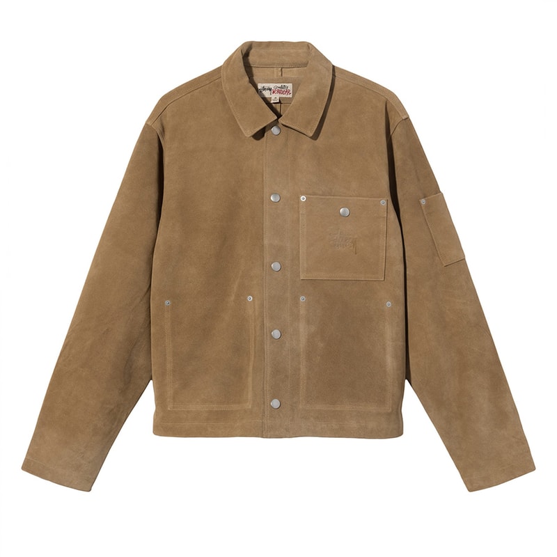Stüssy Spring 2021 Collection Key Pieces, Textiles FABRICS pertex unlimited polar fleece hoodie track jacket suede workwear pants double knee