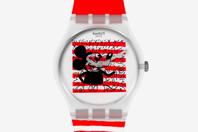 Swatch Keith Haring Mickey Mouse 2021 Capsule watches accessories artist new york 1986 pop shop swiss disney