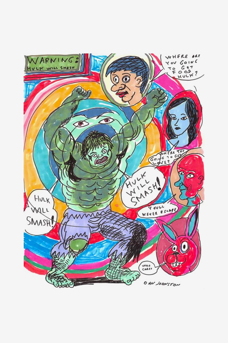 Daniel Johnston Estate Electric Lady Studios Art Collaboration Daniel Johnston: Psychedelic Drawings