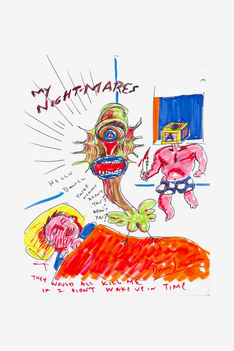 Daniel Johnston Estate Electric Lady Studios Art Collaboration Daniel Johnston: Psychedelic Drawings