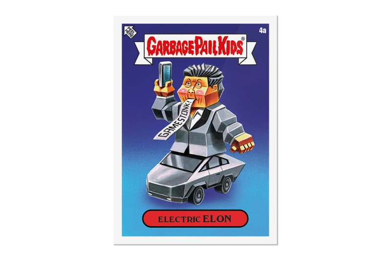 Topps Releases Meme-Themed 'Garbage Pail Kids' "Gamestonk" Card Pack Elon Musk Bernie Sanders GameStop Reddit WallStreetBets Garbage Pail Kids GME