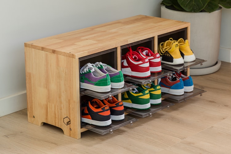Tower Box Launches Furniture Line With Sneakers Wooden Stool
