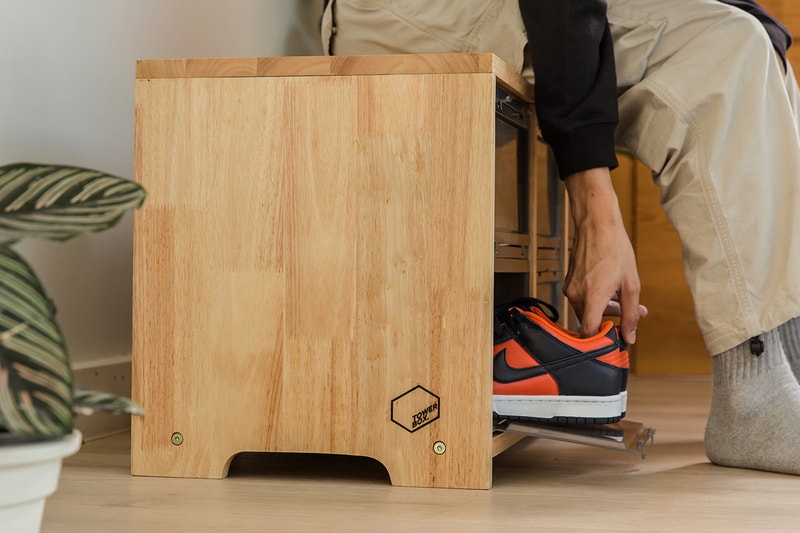 Tower Box Sneakers Wooden Stool Release Furniture Line Buy Price 