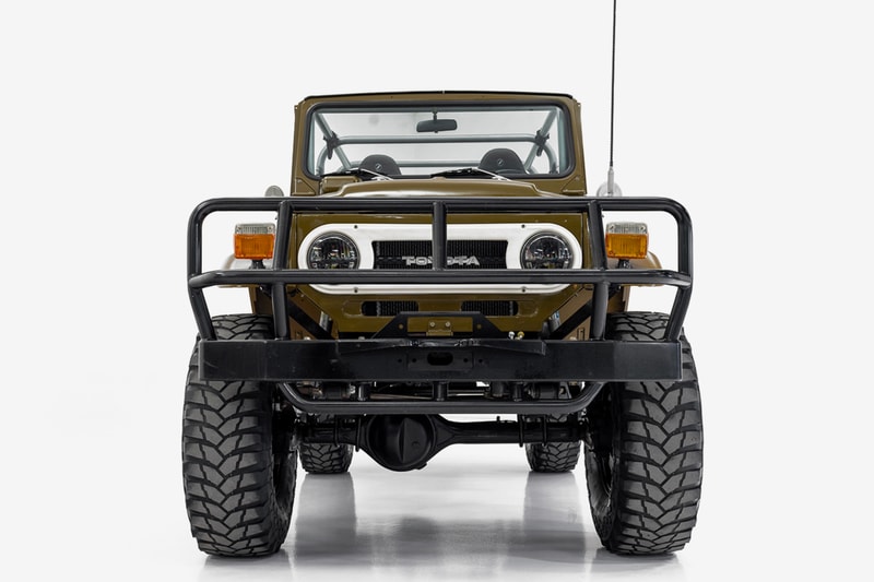 toyota fj40 land cruiser car truck offroad olive black price photos buying information