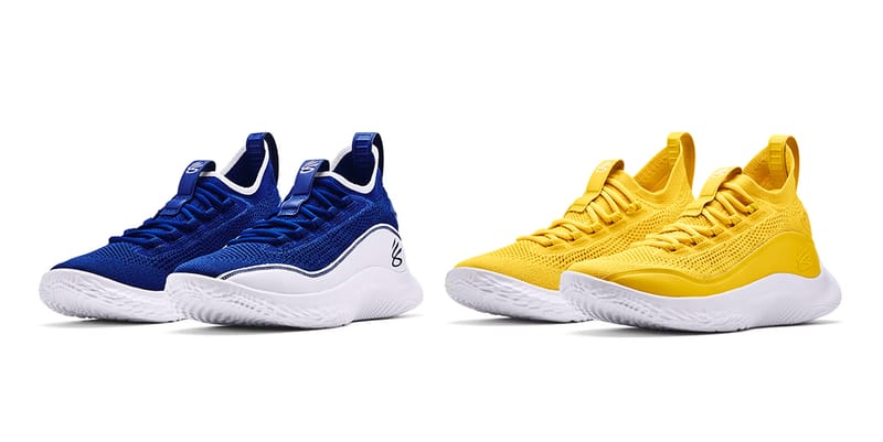 curry 8 blue and yellow