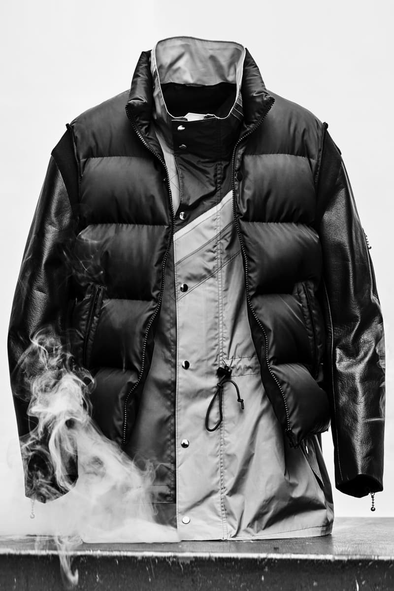 UNDERCOVER 30th Anniversary Leather Sleeve Down Jacket Details sacai jun takahashi n.hoolywood kolor takahiro miyashita the soloist sacai collaborations closer look release date info buy january 9