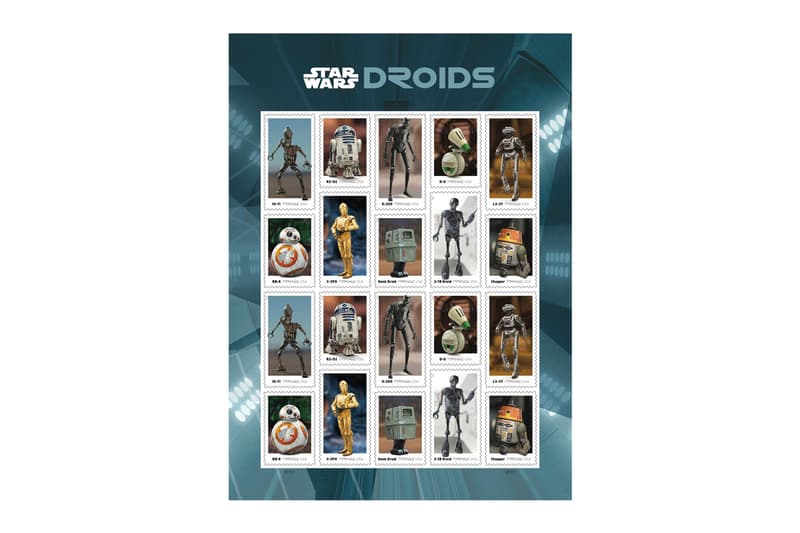 The United States Postal Service Is Releasing Commemorative 'Star Wars' Stamps  Droids Mails collectibles Lucasfilms stamps 