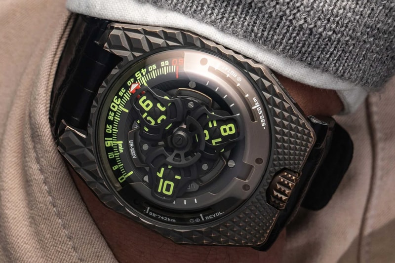 urwerk ur 100 t rex bronze watch timepiece accessories limited edition 22 pieces units haute horlogerie 