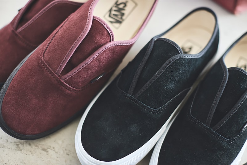 Vans Authentic Slip Black Burgundy Release Info