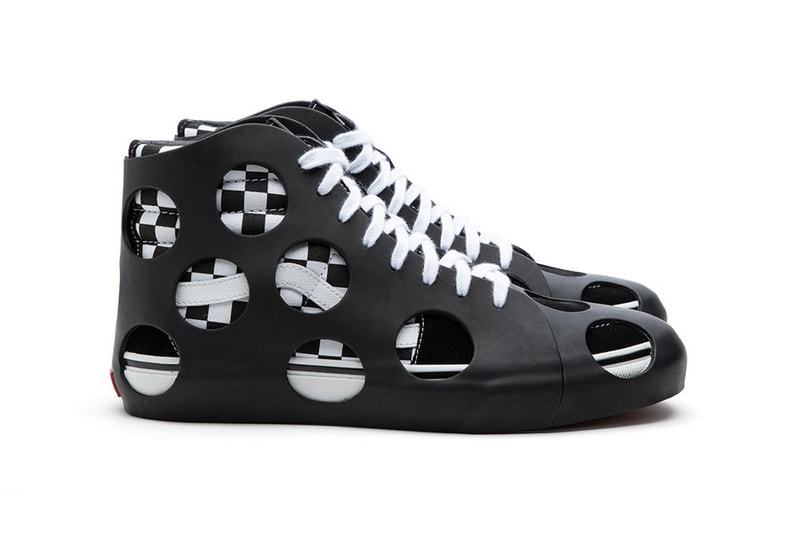 Vans Vault SK8-Hi Cage VLT LX Polka Dot/Check Black VN0A5FBW2UG Covering Case Overshoe Boot Bootie Trypophobia Holes Phobias 