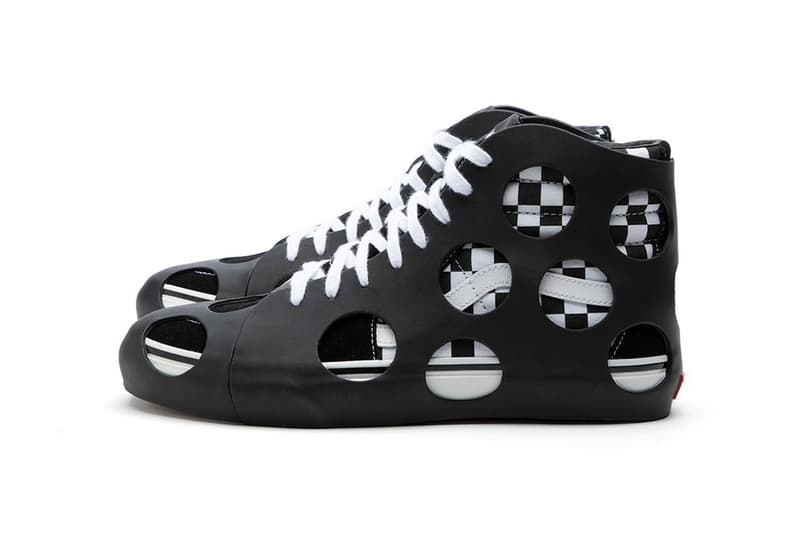 Vans Vault SK8-Hi Cage VLT LX Polka Dot/Check Black VN0A5FBW2UG Covering Case Overshoe Boot Bootie Trypophobia Holes Phobias