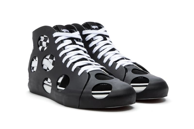 Vans Vault SK8-Hi Cage VLT LX Polka Dot/Check Black VN0A5FBW2UG Covering Case Overshoe Boot Bootie Trypophobia Holes Phobias