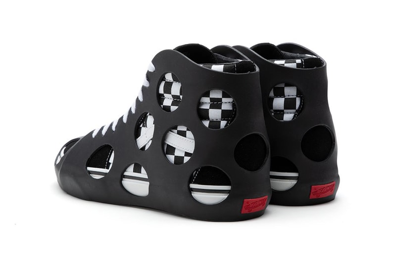 Vans Vault SK8-Hi Cage VLT LX Polka Dot/Check Black VN0A5FBW2UG Covering Case Overshoe Boot Bootie Trypophobia Holes Phobias 