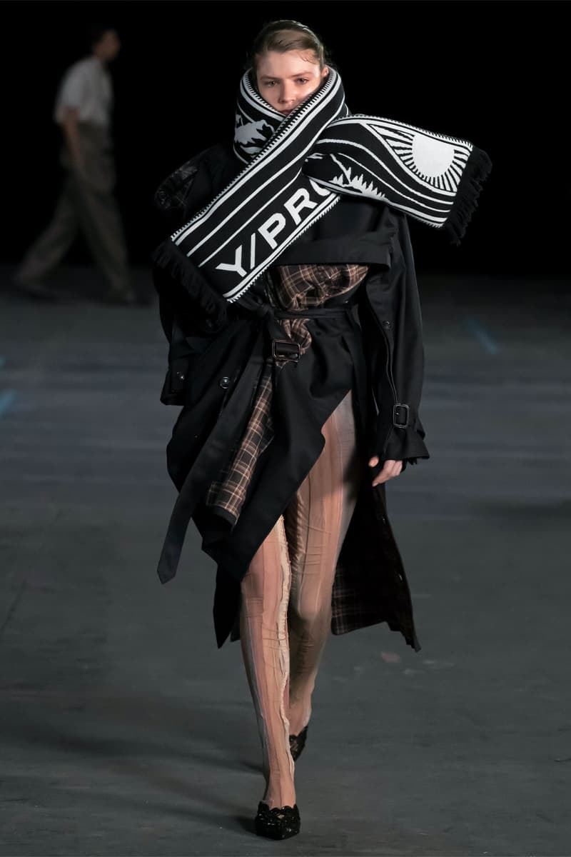 Y/Project FW21 Asymmetry Masterclass Collection Fall Winter 2021 Luxury Fashion Coed Chaos Sportswear Evening Pieces Denim Chaps Leather Jacket Glenn Marten Canada Goose