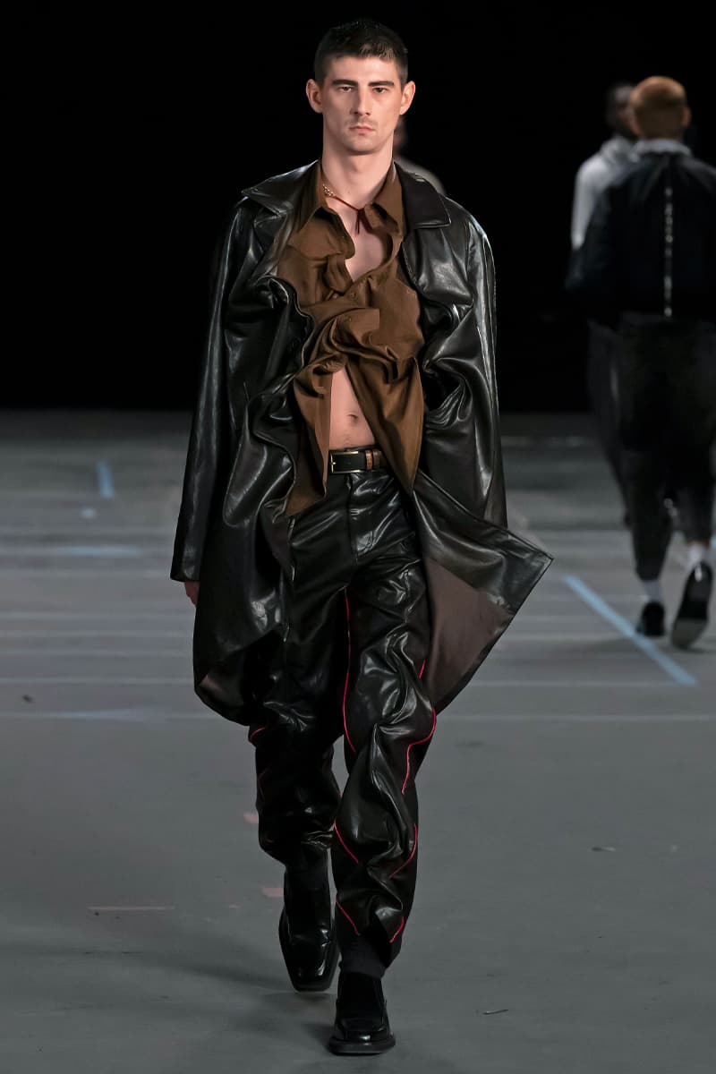 Y/Project FW21 Asymmetry Masterclass Collection Fall Winter 2021 Luxury Fashion Coed Chaos Sportswear Evening Pieces Denim Chaps Leather Jacket Glenn Marten Canada Goose 