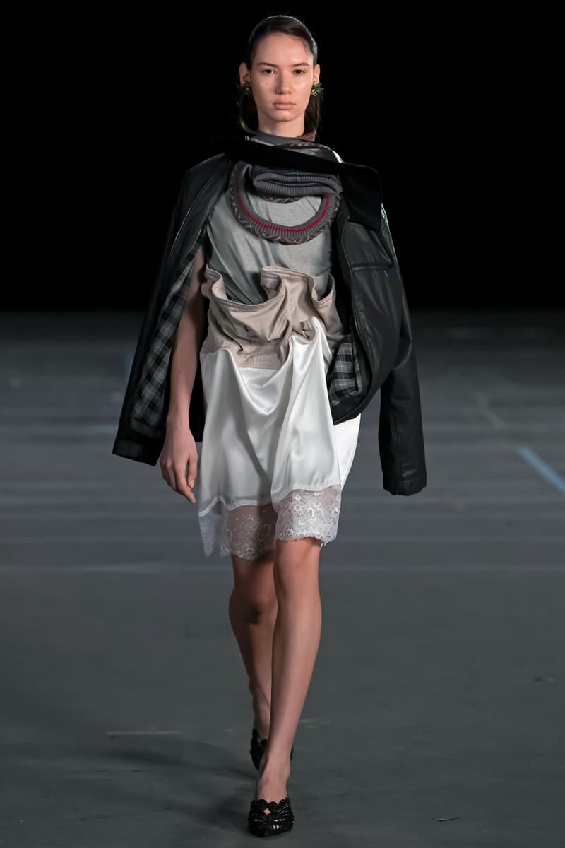 Y/Project FW21 Asymmetry Masterclass Collection Fall Winter 2021 Luxury Fashion Coed Chaos Sportswear Evening Pieces Denim Chaps Leather Jacket Glenn Marten Canada Goose