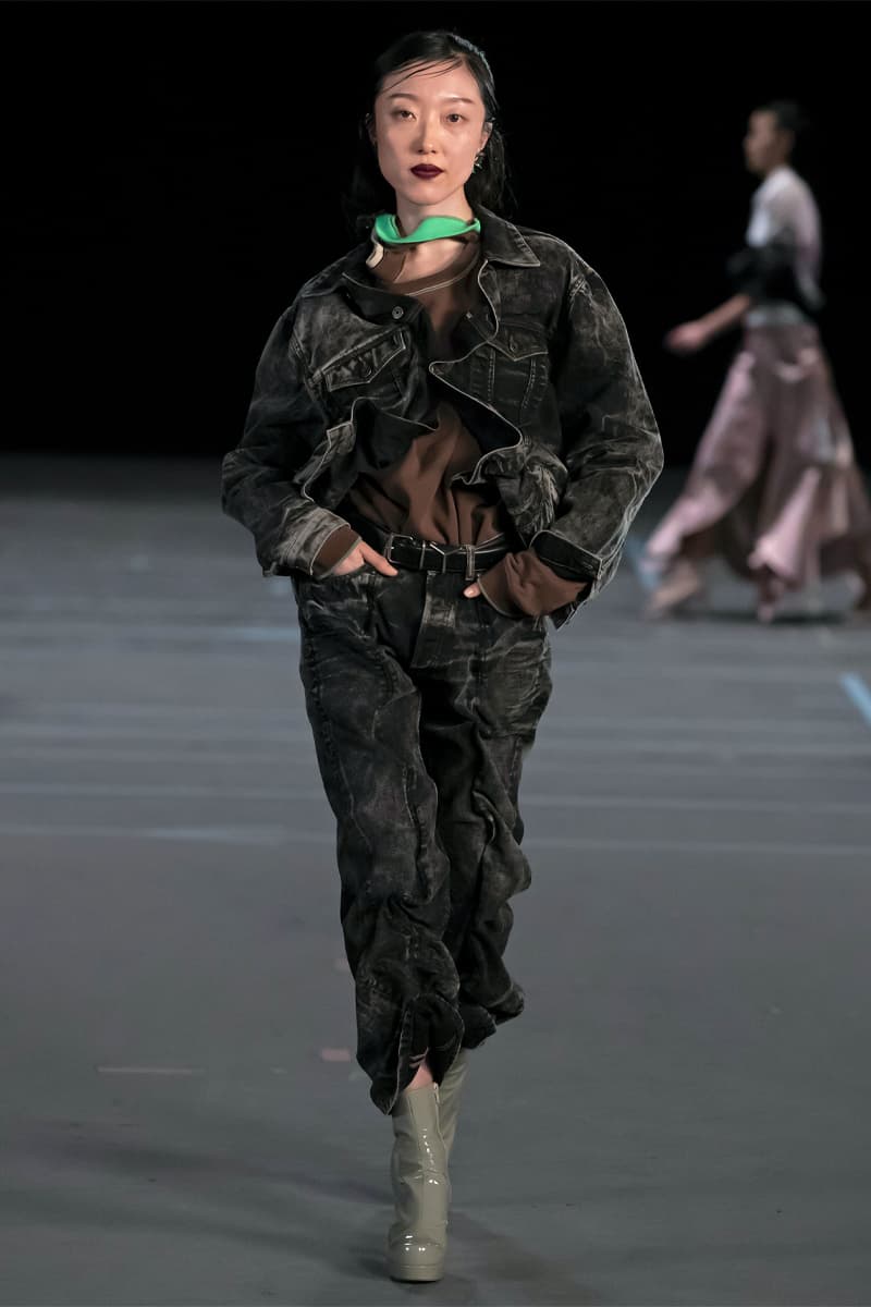 Y/Project FW21 Asymmetry Masterclass Collection Fall Winter 2021 Luxury Fashion Coed Chaos Sportswear Evening Pieces Denim Chaps Leather Jacket Glenn Marten Canada Goose