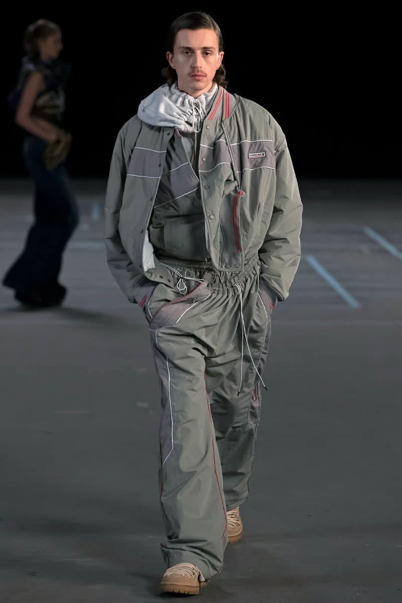 Y/Project FW21 Asymmetry Masterclass Collection Fall Winter 2021 Luxury Fashion Coed Chaos Sportswear Evening Pieces Denim Chaps Leather Jacket Glenn Marten Canada Goose 