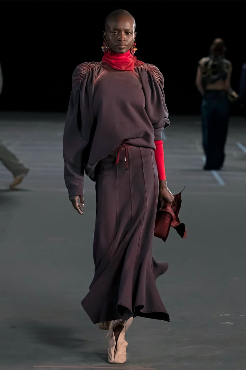 Y/Project FW21 Asymmetry Masterclass Collection Fall Winter 2021 Luxury Fashion Coed Chaos Sportswear Evening Pieces Denim Chaps Leather Jacket Glenn Marten Canada Goose