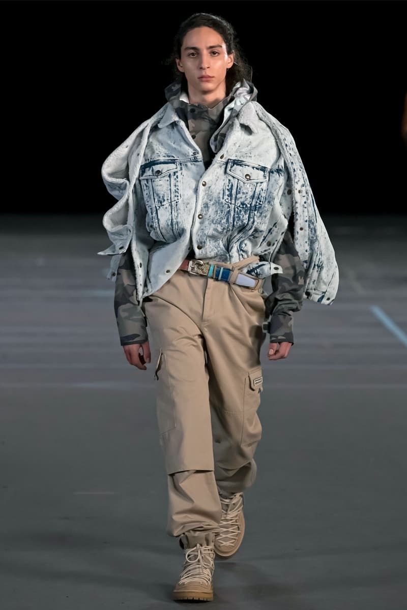 Y/Project FW21 Asymmetry Masterclass Collection Fall Winter 2021 Luxury Fashion Coed Chaos Sportswear Evening Pieces Denim Chaps Leather Jacket Glenn Marten Canada Goose