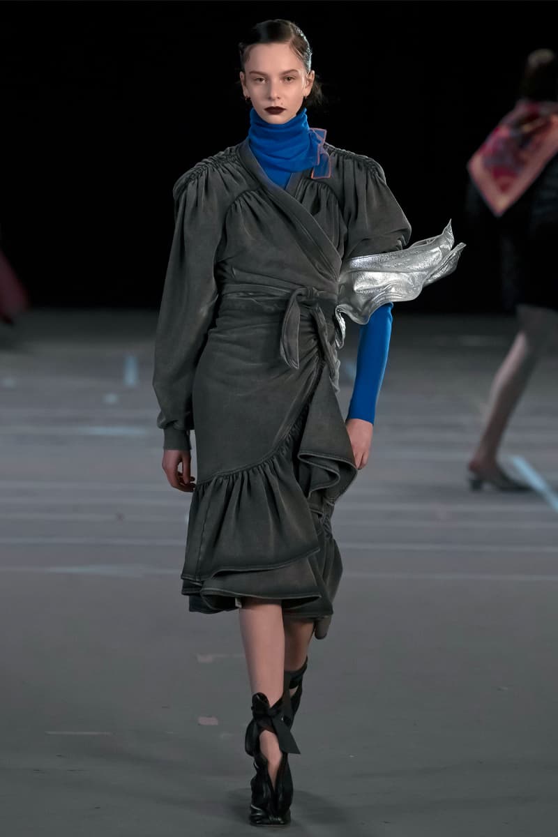 Y/Project FW21 Asymmetry Masterclass Collection Fall Winter 2021 Luxury Fashion Coed Chaos Sportswear Evening Pieces Denim Chaps Leather Jacket Glenn Marten Canada Goose