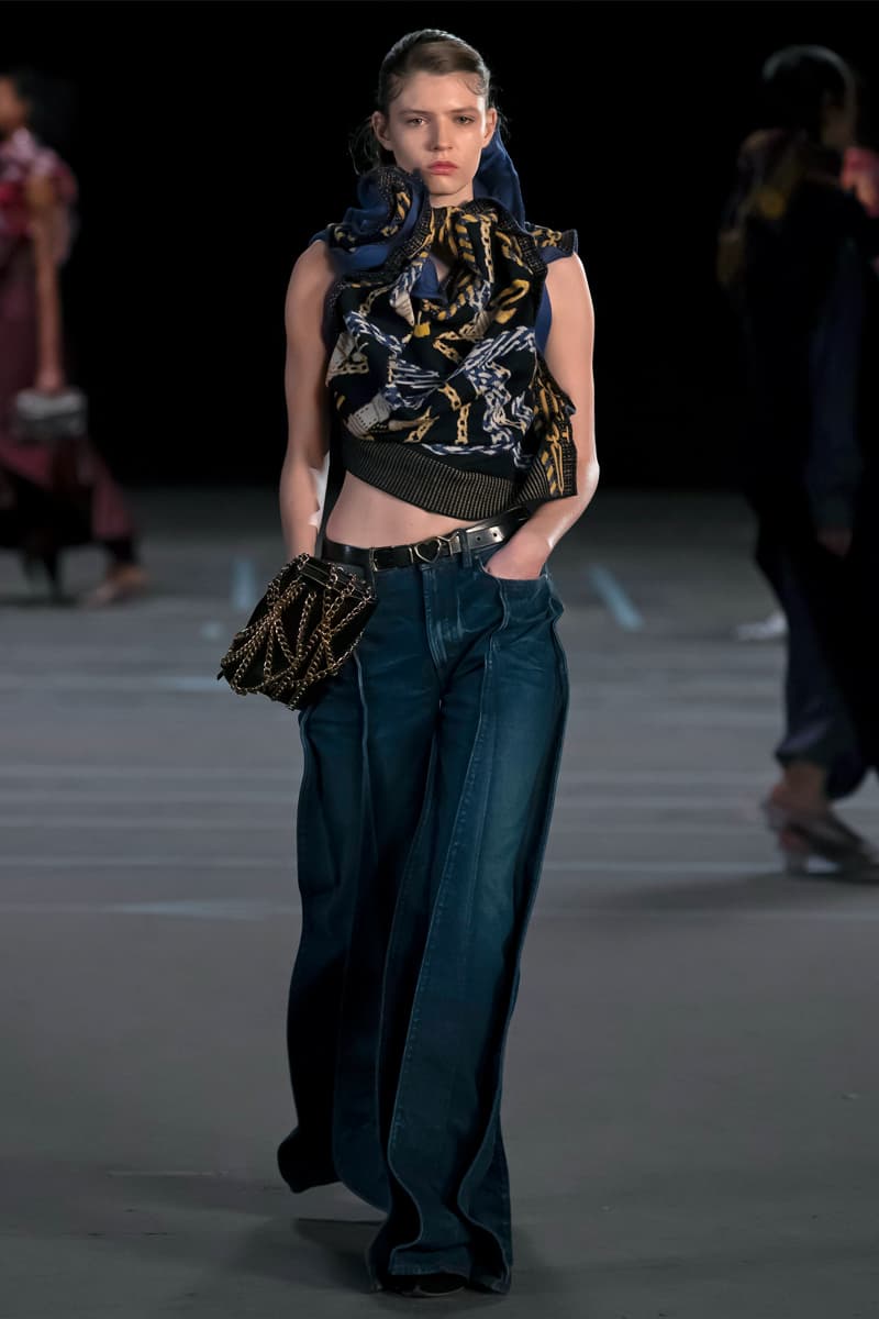 Y/Project FW21 Asymmetry Masterclass Collection Fall Winter 2021 Luxury Fashion Coed Chaos Sportswear Evening Pieces Denim Chaps Leather Jacket Glenn Marten Canada Goose