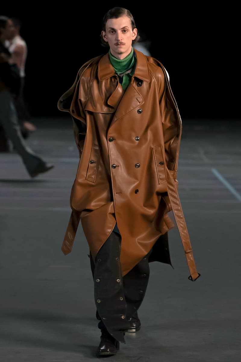 Y/Project FW21 Asymmetry Masterclass Collection Fall Winter 2021 Luxury Fashion Coed Chaos Sportswear Evening Pieces Denim Chaps Leather Jacket Glenn Marten Canada Goose