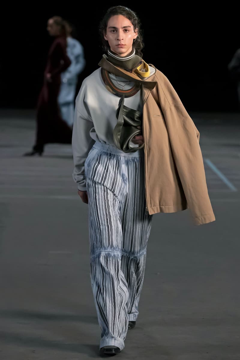 Y/Project FW21 Asymmetry Masterclass Collection Fall Winter 2021 Luxury Fashion Coed Chaos Sportswear Evening Pieces Denim Chaps Leather Jacket Glenn Marten Canada Goose