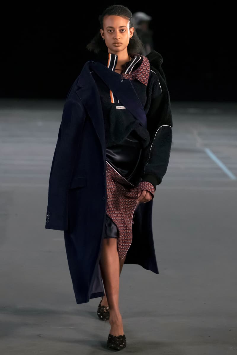 Y/Project FW21 Asymmetry Masterclass Collection Fall Winter 2021 Luxury Fashion Coed Chaos Sportswear Evening Pieces Denim Chaps Leather Jacket Glenn Marten Canada Goose