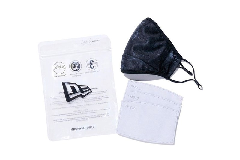 Yohji Yamamoto New Era Reusable Masks Collab Team Up Washable Pandemic Covid-19 coronavirus Coolera technology 