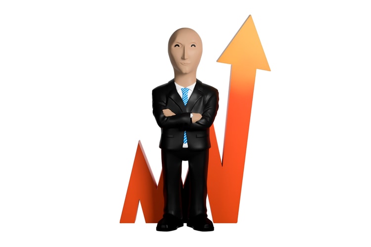 Trade in Style With This "Stonks" Meme Figure on Your Desk